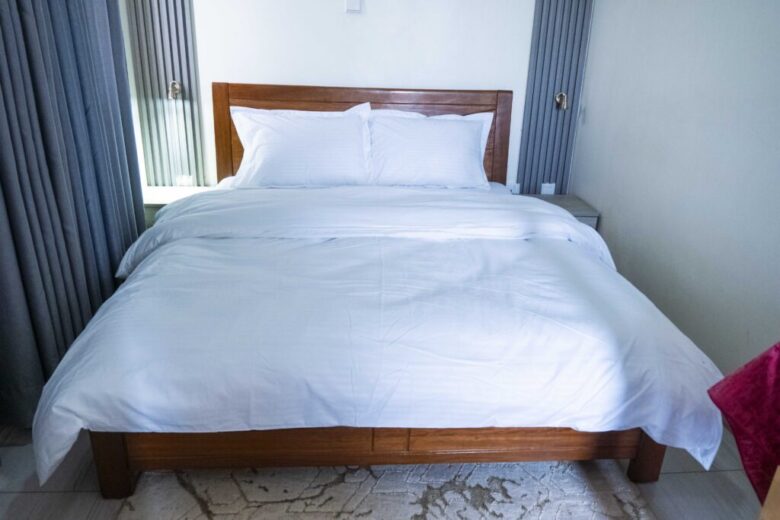 Comfortable king bed suite Ebenezer Hotel Apartments – short long term Kigali serviced apartments. (94 chars)